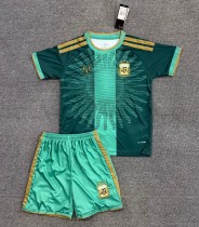 26-27 Argentina Green Messi Farewell Match Kids Soccer Jersey 26-27 Argentina Green Messi Farewell Match Kids Soccer Jersey