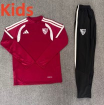 26-27 Sevilla High Quality Kids Half Pull Tracksuit