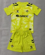 26-27 Real Betis Yellow Goalkeeper Kids Soccer Jersey