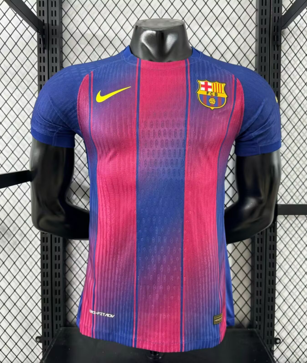 Copy 25-26 BAR Home Player Version Soccer Jersey*空白版