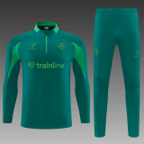 26-27 Real Betis High Quality Half Pull Tracksuit
