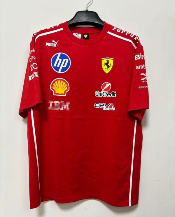 2026 F1 Ferrari New Pattern Short Sleeve Racing Suit