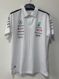 2026 F1 Benz New Pattern Short Sleeve Racing Suit